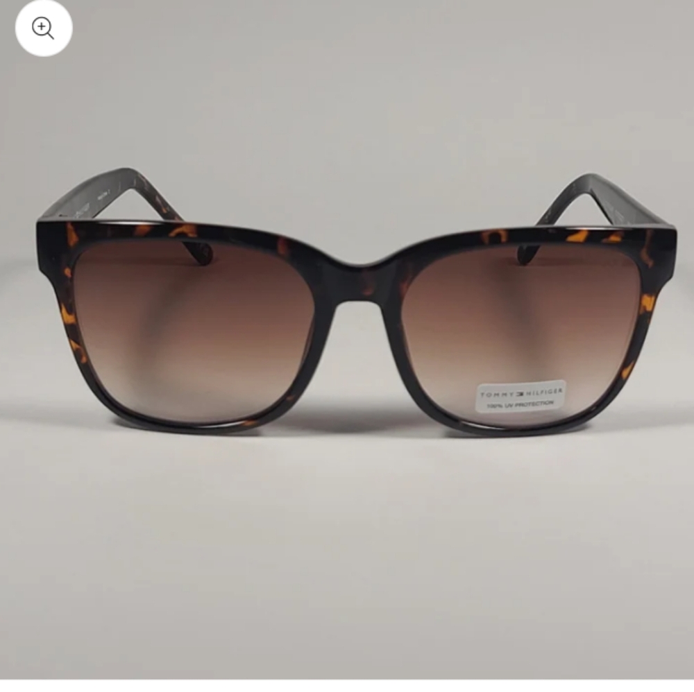 New Tommy Hilfiger "Lilly" WP OL481 Square Sunglasses Brown Tortoise Frame Brown